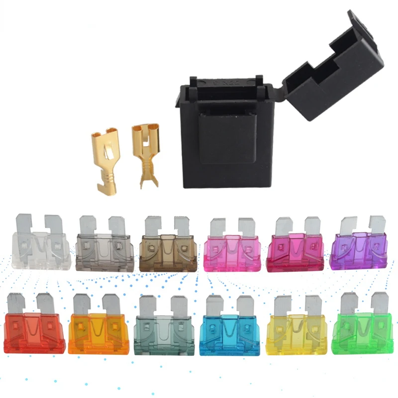 5pcs waterproof car fuse holder with fuse Terminals
