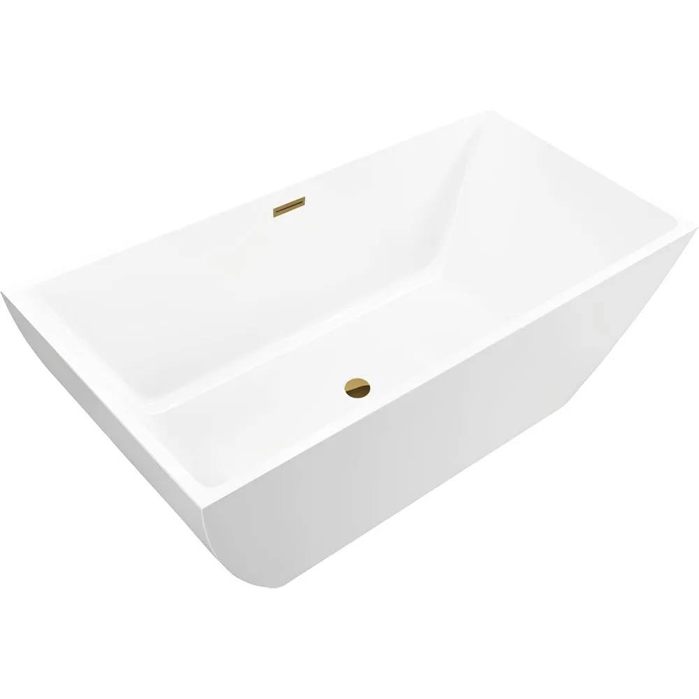 59" X 30" Acrylic Freestanding Bathtub | Home Improvement Bathtubs with Contemporary Design for Soaking and Bathing 6