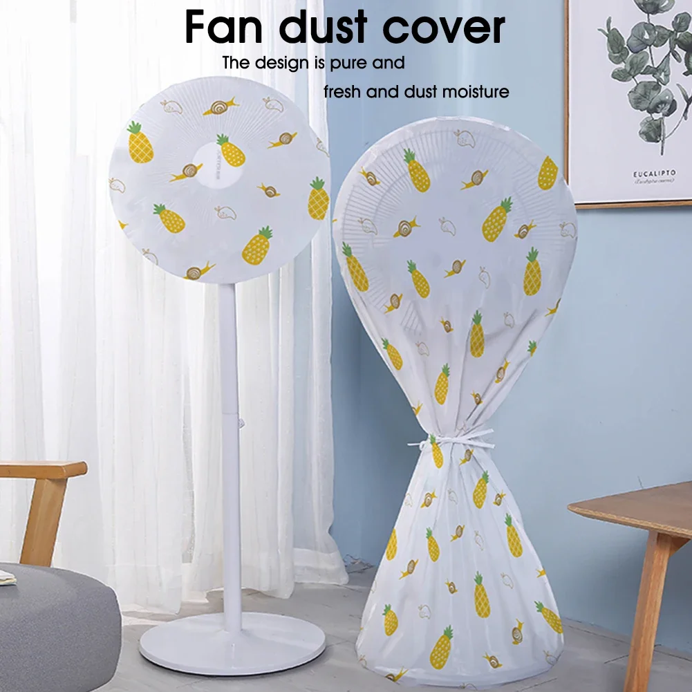 Thick Waterproof Electric Fan Cover Cartoon Style Floor-Standing Electric Fan Dust Cover Universal Protection Case Dust Cover Fan Cover