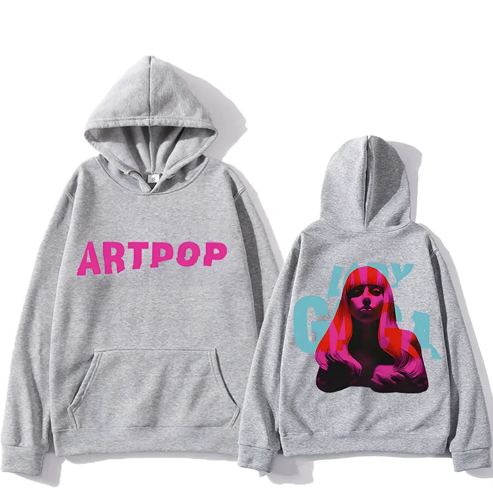 Lady Gaga Hoodie Double-sided Printing Comfortable Aesthetic Sweatshirts With Hooded Gothic Clothing Moletom Hip Hop Pullovers 5
