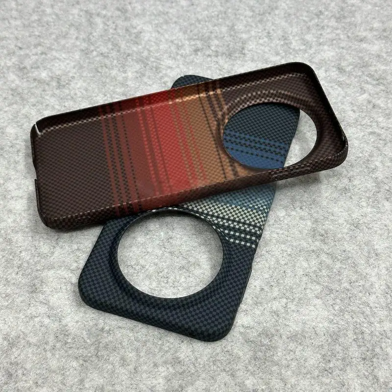 Slim Frameless Carbon Fiber Texture Phone Case - Hard Plastic Cover