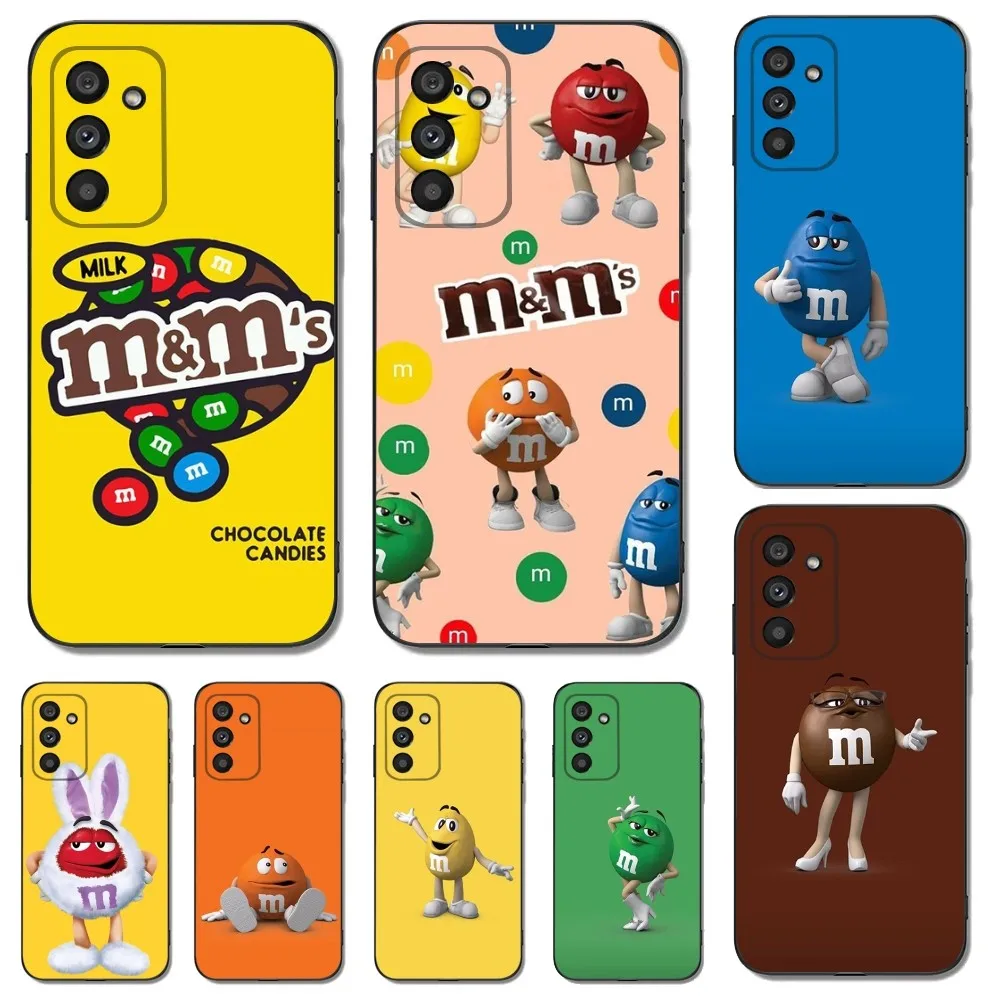 Custodia Per Telefono M M Peanut Chocolate Per Samsungs23,S22,S21,S20 Ultra Pro S10,S30Plus,20 Cover Ultra Nera