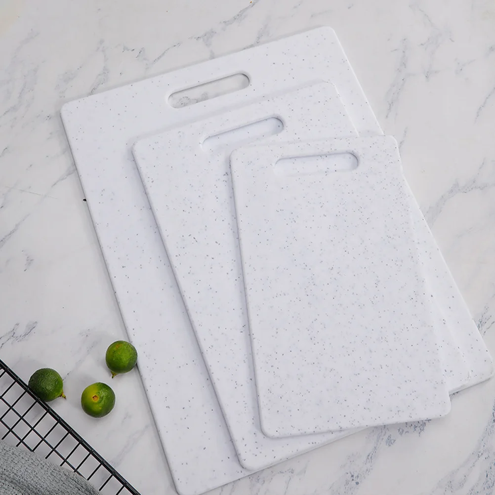 

3 Pcs Multifunctional Cutting Board Boards for Kitchen Reusable Mats Chopping Camping Household Plastic Safe