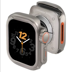 Premium Metal Protective Case for Apple Watch - Alloy Cover Bumper Frame (Ti - S10 42mm)