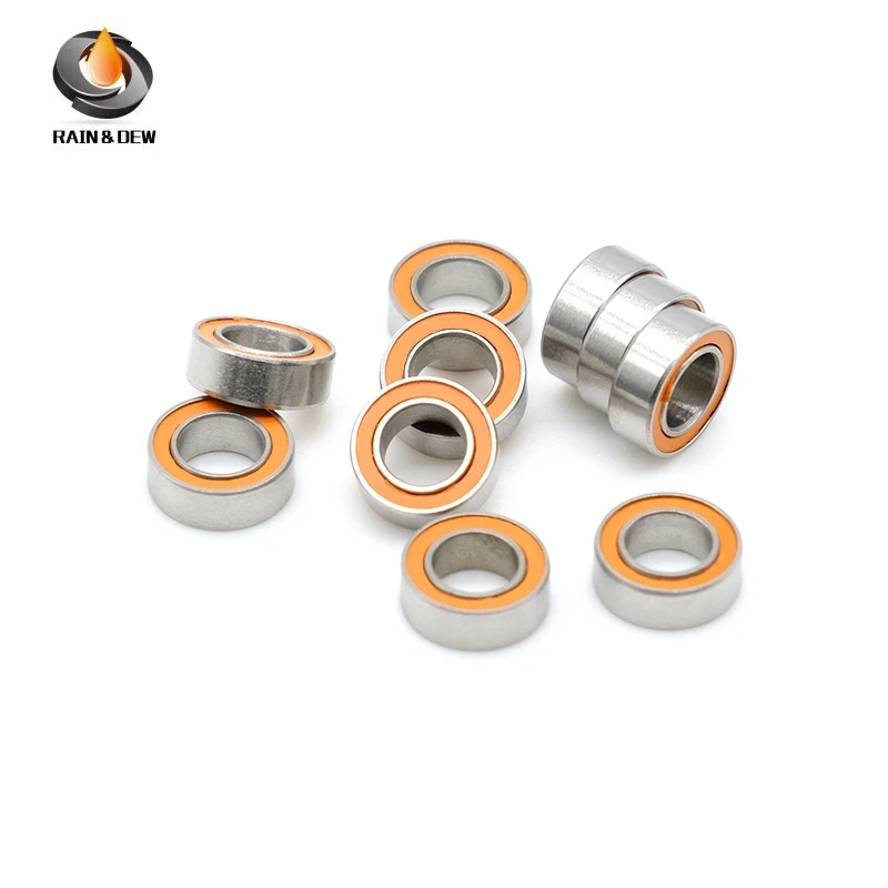1Pcs SMR105 2RS CB 5x10x4mm ABEC-7 LD 그리스가 없는 스테인레스 스틸 하이브리드 세라믹 베어링 빠른 회전 3x8x4 4x7x2.5 5x8x2.5mm