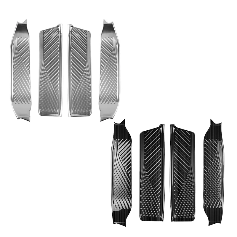 

For Toyota ALPHARD/VELLFIRE 40 Series 2023+ Car Outside Door Sill Scuff Plate Guard Cover Trim Stainless Steel