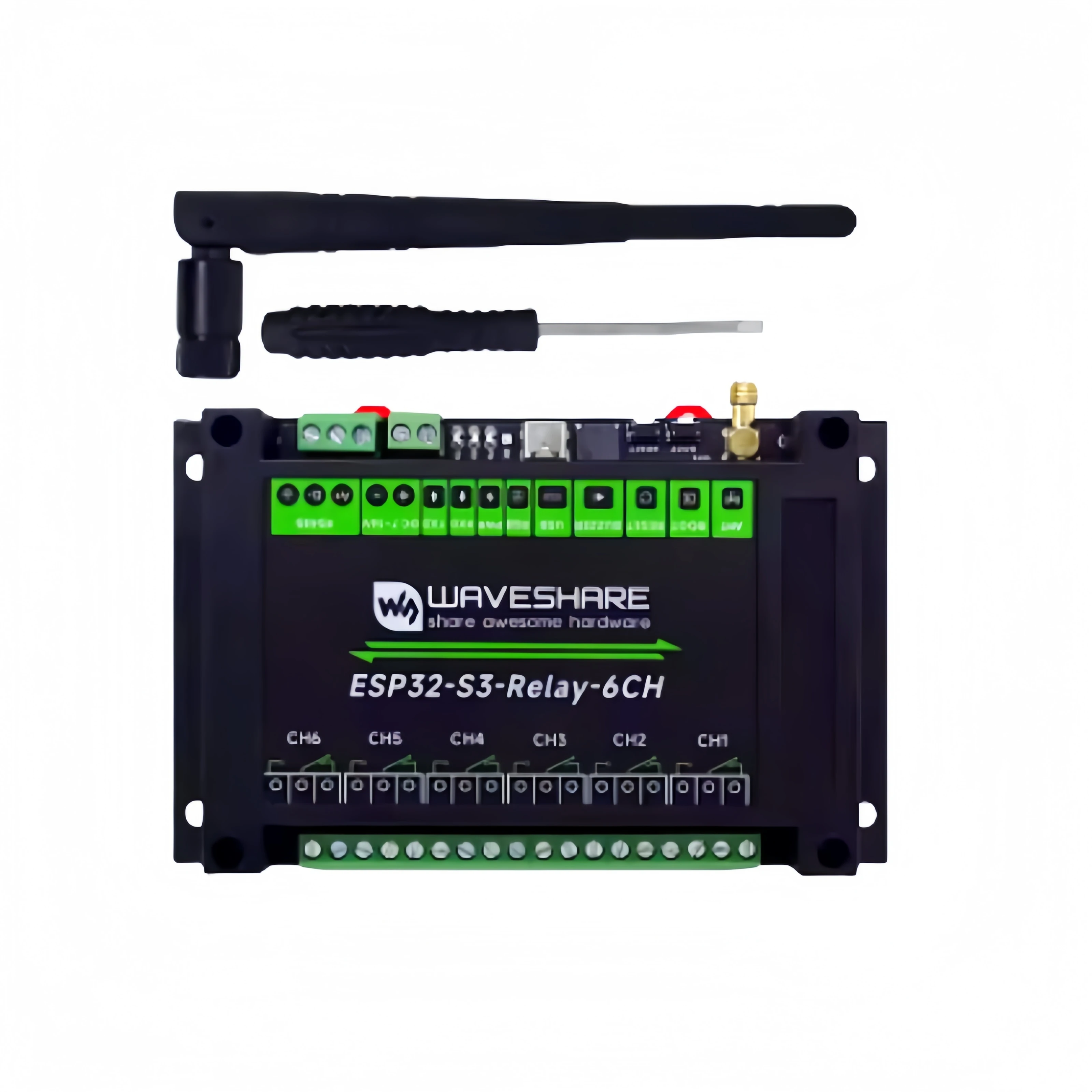 

Industrial grade isolated 6-way network relay module ESP32 industrial control board WiFi/Bluetooth communication