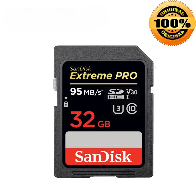 SanDisk-Carte mémoire flash Extreme Pro pour appareil photo, carte SD, 32  Go, 64 Go, 128 Go, 256 Go, irritation 10, U1, U3, 4K, 16 Go, 512 Go, SDHC,  SDXC