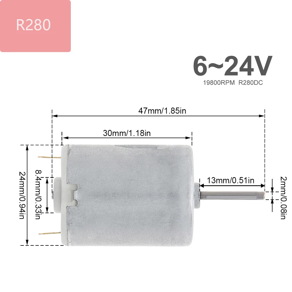 Fijne Model RS360 DC Motor 12V 12000RPM Hoge Snelheid Koolborstel Micro Motor for DIY Speelgoed Föhn elektrische Fans
