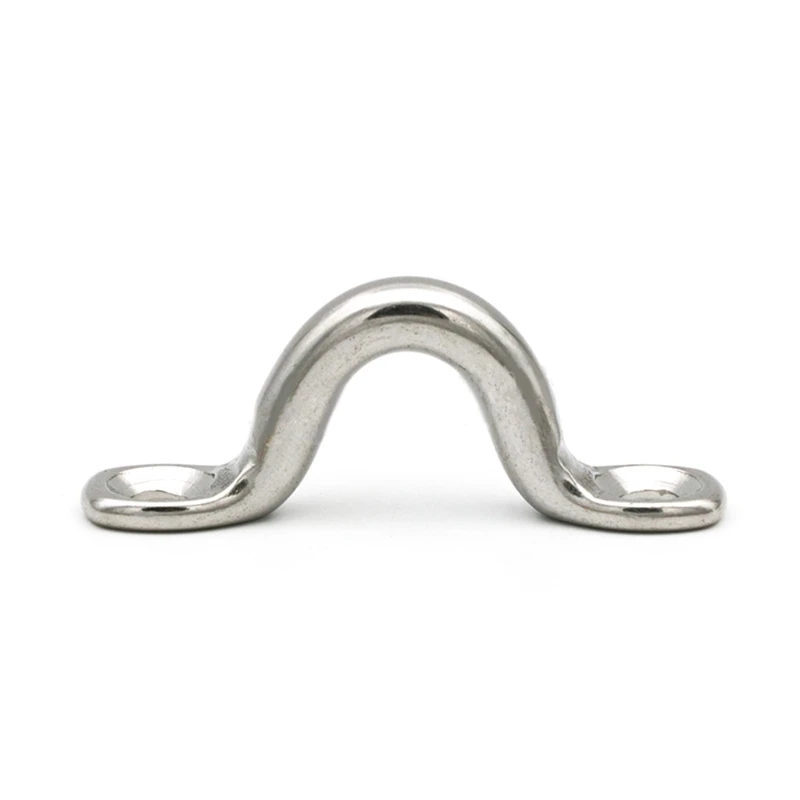 

Pad Eye Straps Stainless Steel Bimini Boatspad Eye Tie Down Kayak Deck Anchor Point Footman Loop for Canoe Rigging