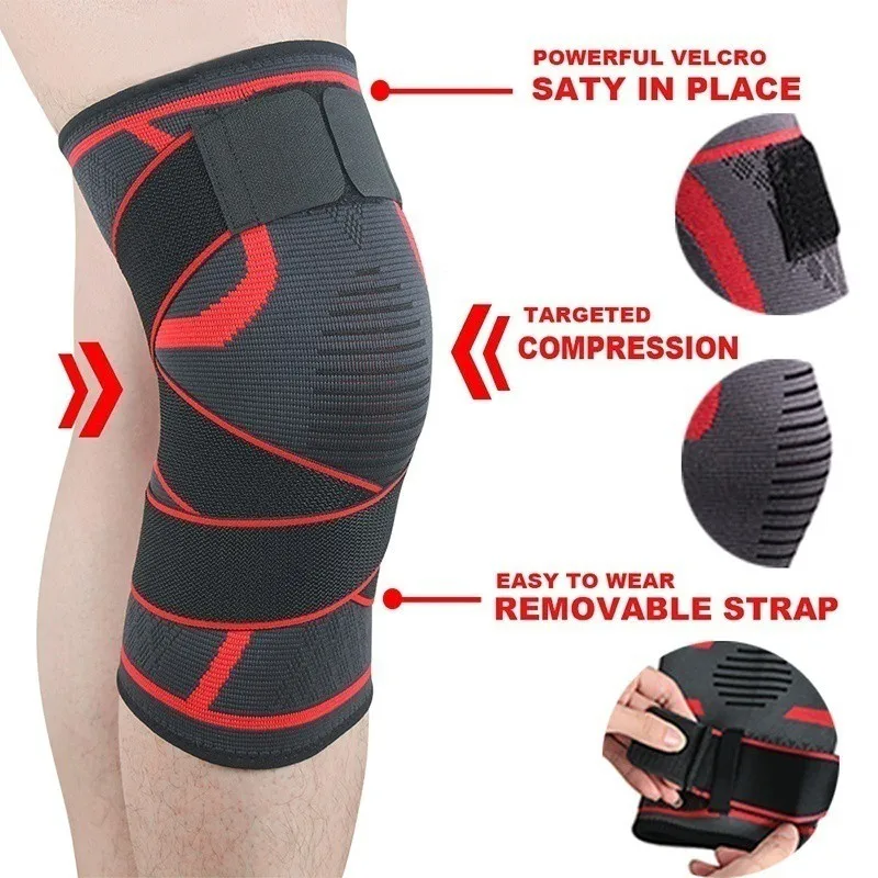 Knee Pad 1pc Dual-purpose Pressurized Detachable for Fitness