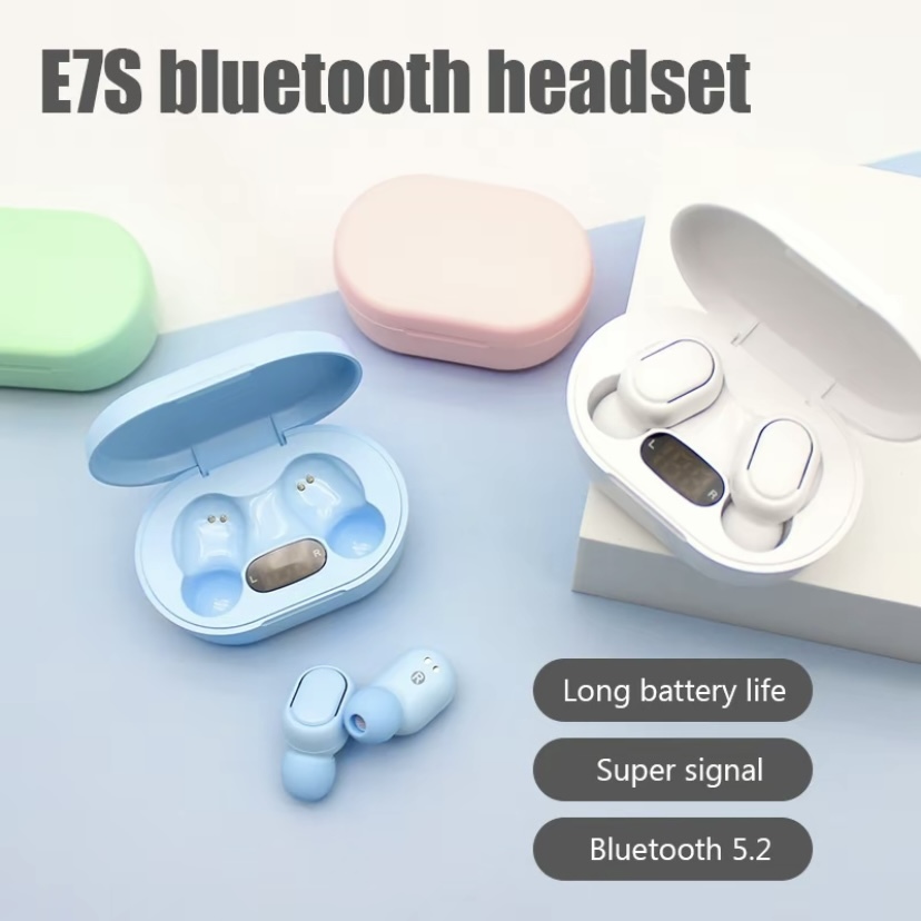 E7S Wireless Bluetooth Earphones Earset Stereo Headphones Sport Noise Cancelling E7S TWS Headset sport music Earbuds for phone