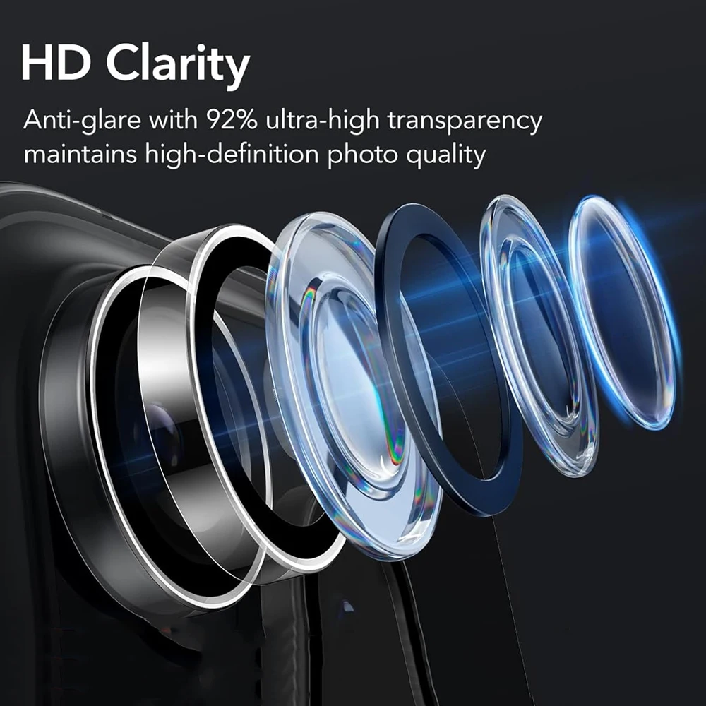 Camera Lens Protector Case iPhone16Pro 16 Pro Max Transparent Lens Tempered Glass