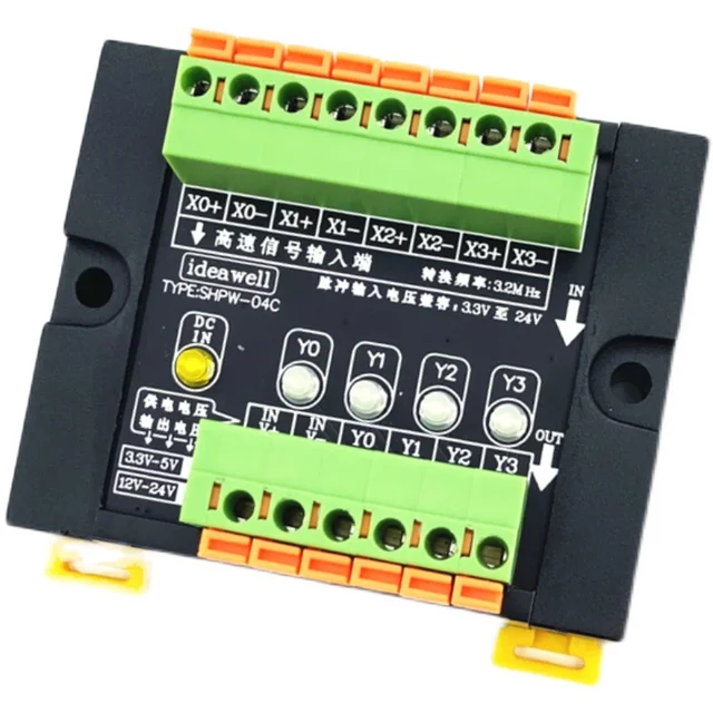 2/4/8-Csatornás Kódoló Nagysebességű Impulzusjel-Konverziós Modul A Szervo Differenciálművek Optocoupler Elszigetelése