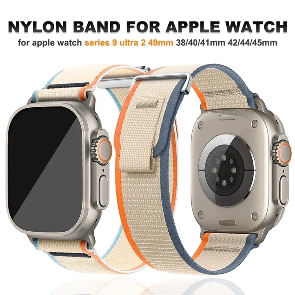 

Ремешок Trail Loop для Apple Watch Ultra 2 49 мм, браслет для IWatch Series 9 8 7 6 5 Se 45 мм 44 мм 40 мм 41 мм 42 мм