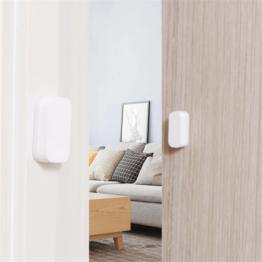Door Window Sensor Zigbee Wireless Connection Alarm Smart Mini Door Sensor Work