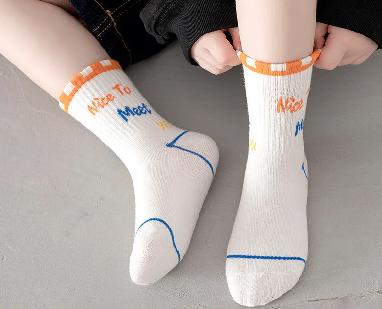 Рисунок 4 - 5 пар, Детские хлопковые носки