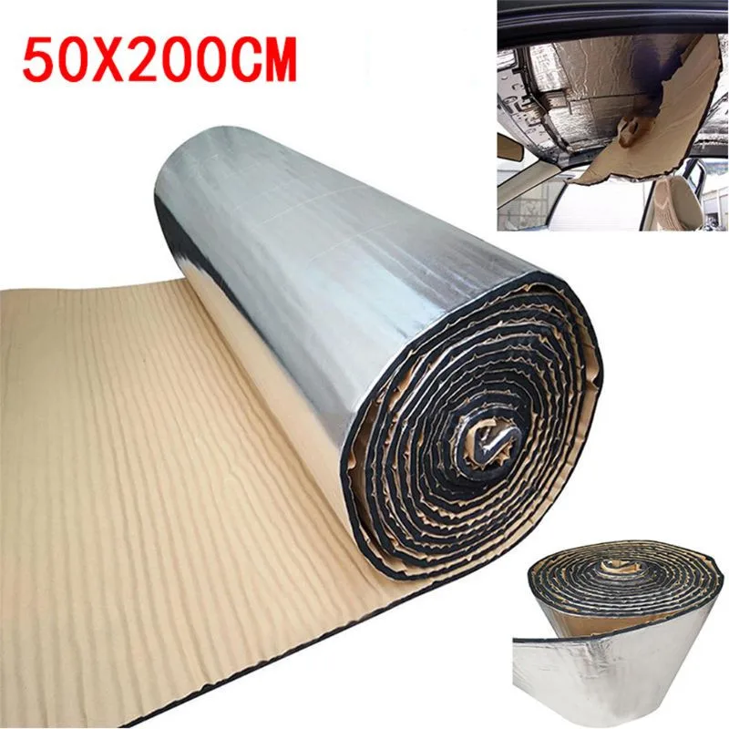 Car Sound Deadener Mat Noise Bonnet Insulation Deadening for Hood Engine Sticker Q39F