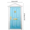 Miniature Wood Elf Door Tooth Fairy Door Mini House Accessories Pretend Play Toy Gift for Kids Furniture Simulation Miniatures 5