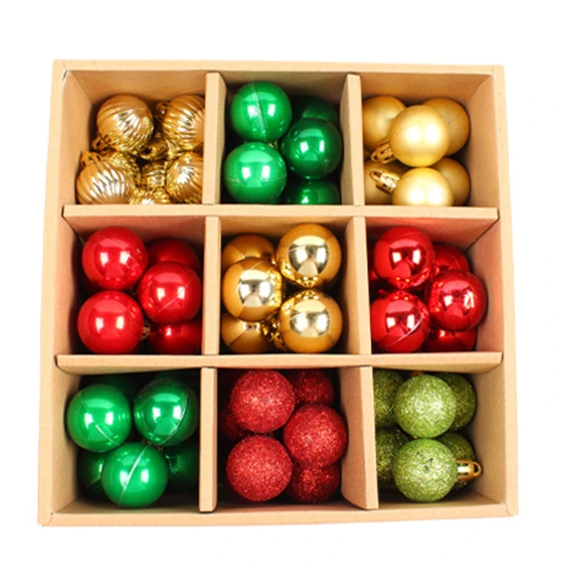 thumbnail image 1 of Adornos de bolas de Navidad, 99 piezas, juego de adornos para árboles de Navidad, bolas pequeñas de 1,2" M76D, 1 of 4
