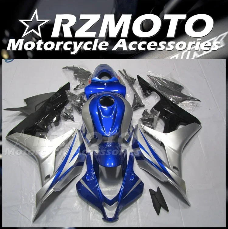 

4Gifts New ABS Motorcycle Fairings Kit Fit for HONDA CBR600RR F5 2007 2008 07 08 Bodywork Set Blue Silver