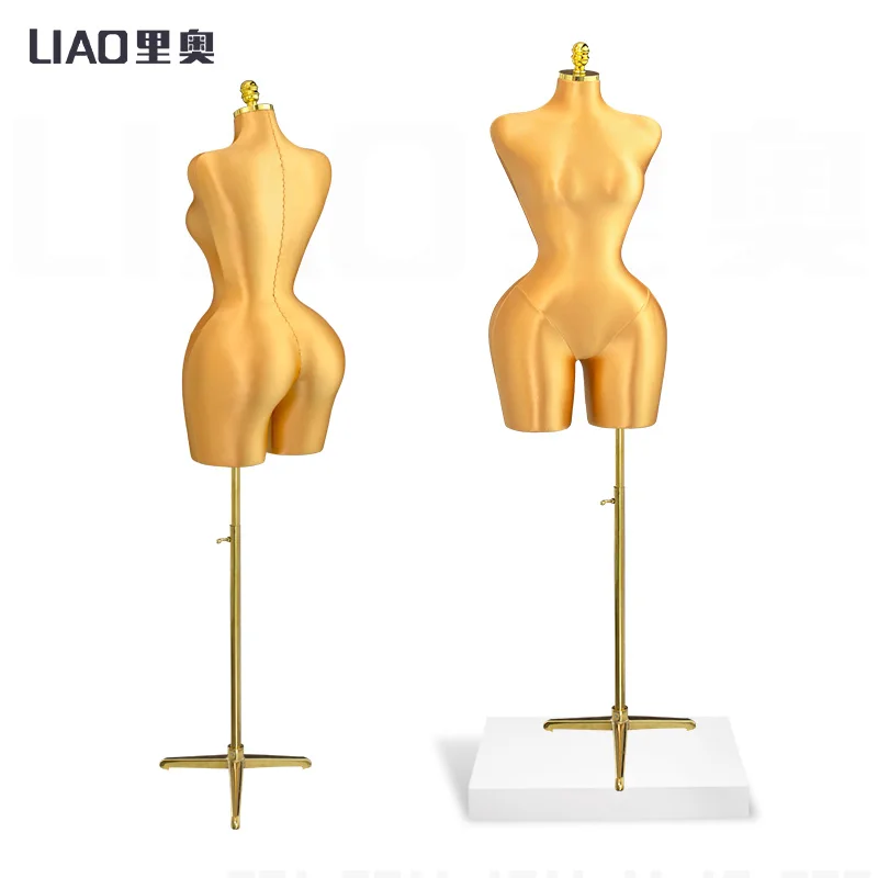 Female mannequins plus size butt dress skirt clothing display pin able adjustable base female mannequins