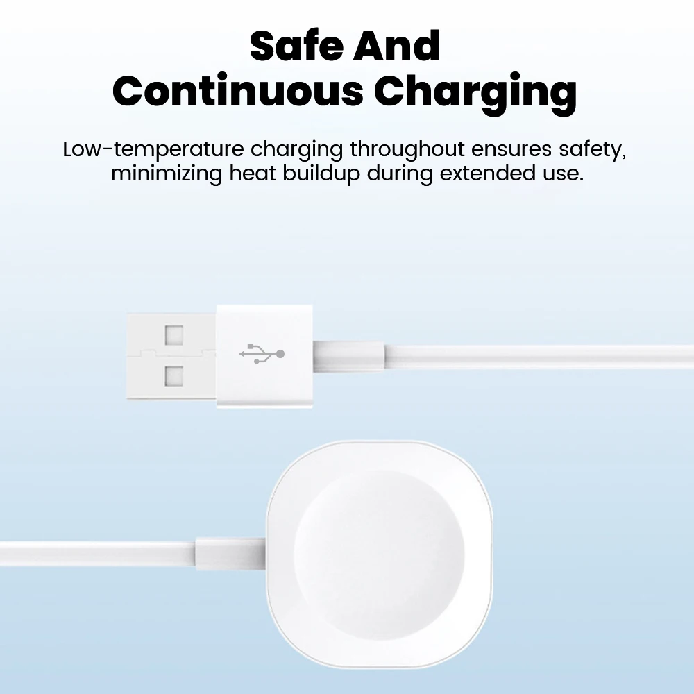 Magnetic Wireless Charger Cable for Smartwatches - USB Type-C Charging