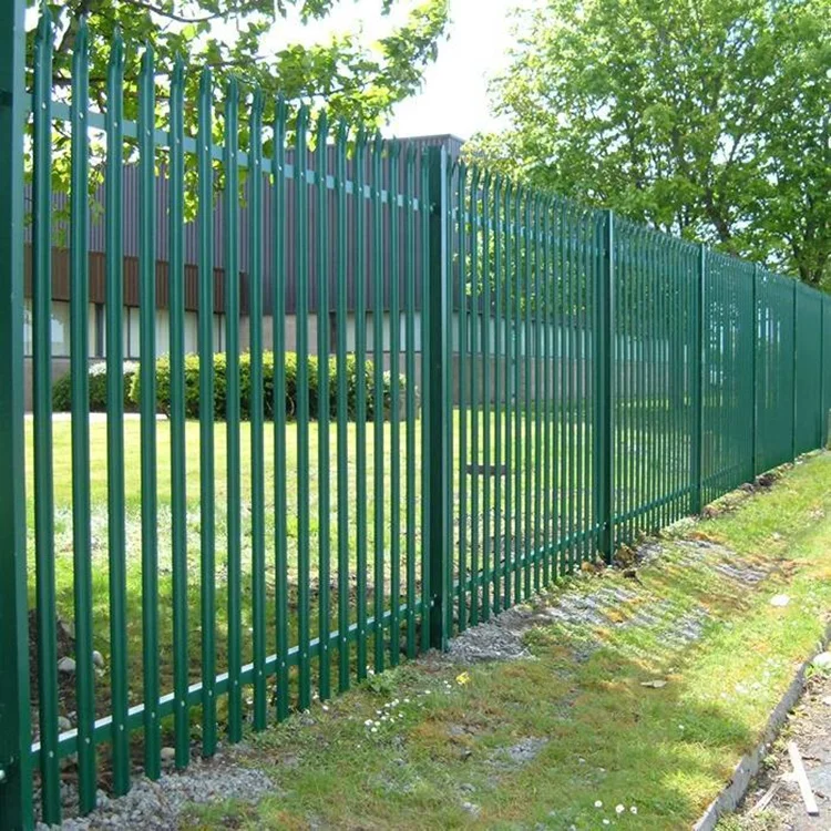 Fencing Garden Trellis Gates Durable Green Euro Curved Top Palisade Fencing 5