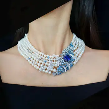 ZOCA money 925 sterling silver necklaces woman trend 2024 pearl necklace Witch knot 925 silver original jewelry women 1