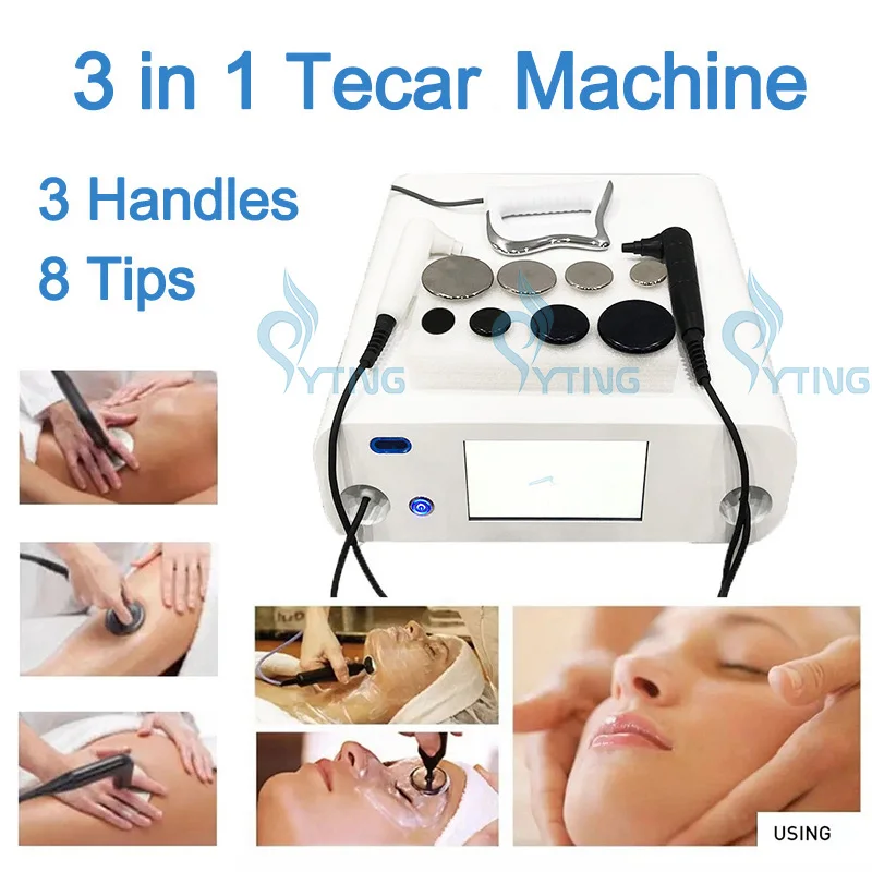 

Tecar Therapy Diathermy Machine CET RET Indiba for Skin Rejuvenation Pain Relief Monopolar RF Body Shaping Slimming Face Lift