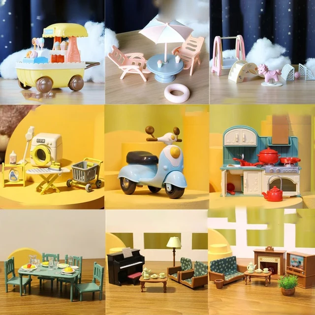 Ensemble de mini meubles miniatures pour enfants, maison de beurre, cuisine, salon, décoration de table à manger, modèle de jouets, accessoires de bricolage, 1 ensemble 1