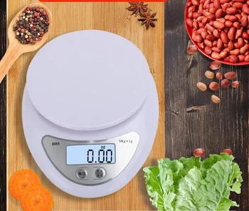 Mini Báscula Digital Cocina Portátil LCD 5kg - Medición Precisa para Alimentos, Cocinar y Hornear