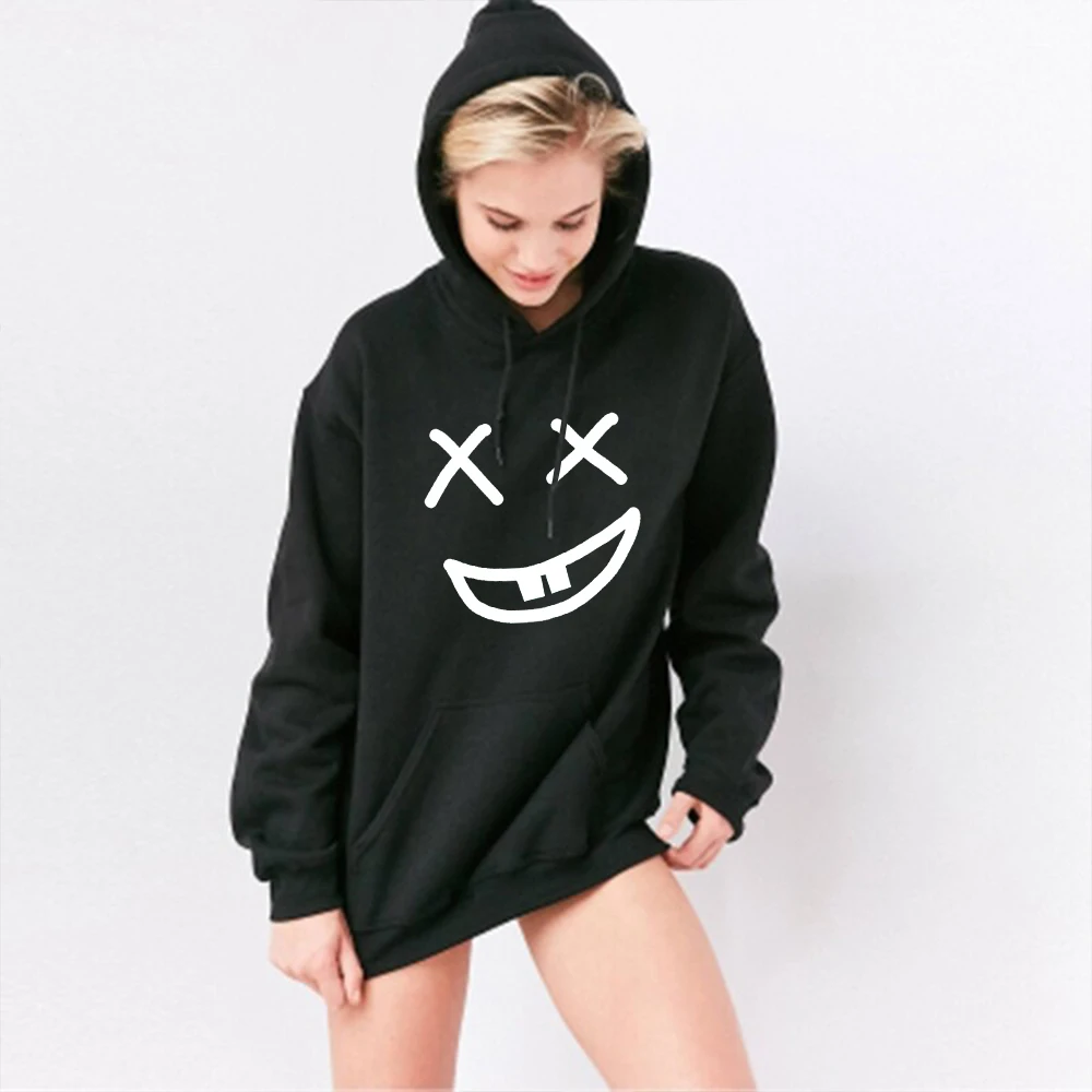 

Women's Hooded Pullovers Women Clothes Fashion Sweatshirts for Women Hoodie Big Smile Print Women's Hoodies