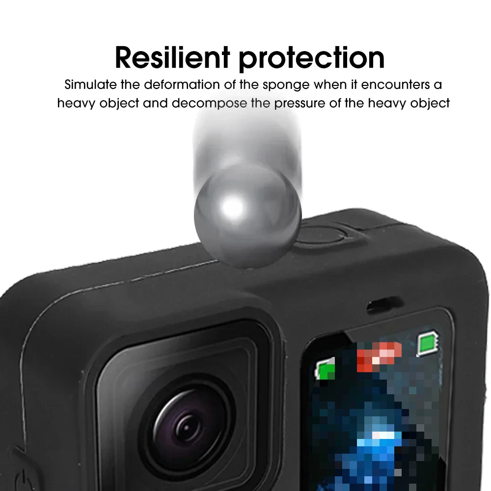 Coque de Protection pour GoPro 9 10 11 12 - Lot de 3 Verres