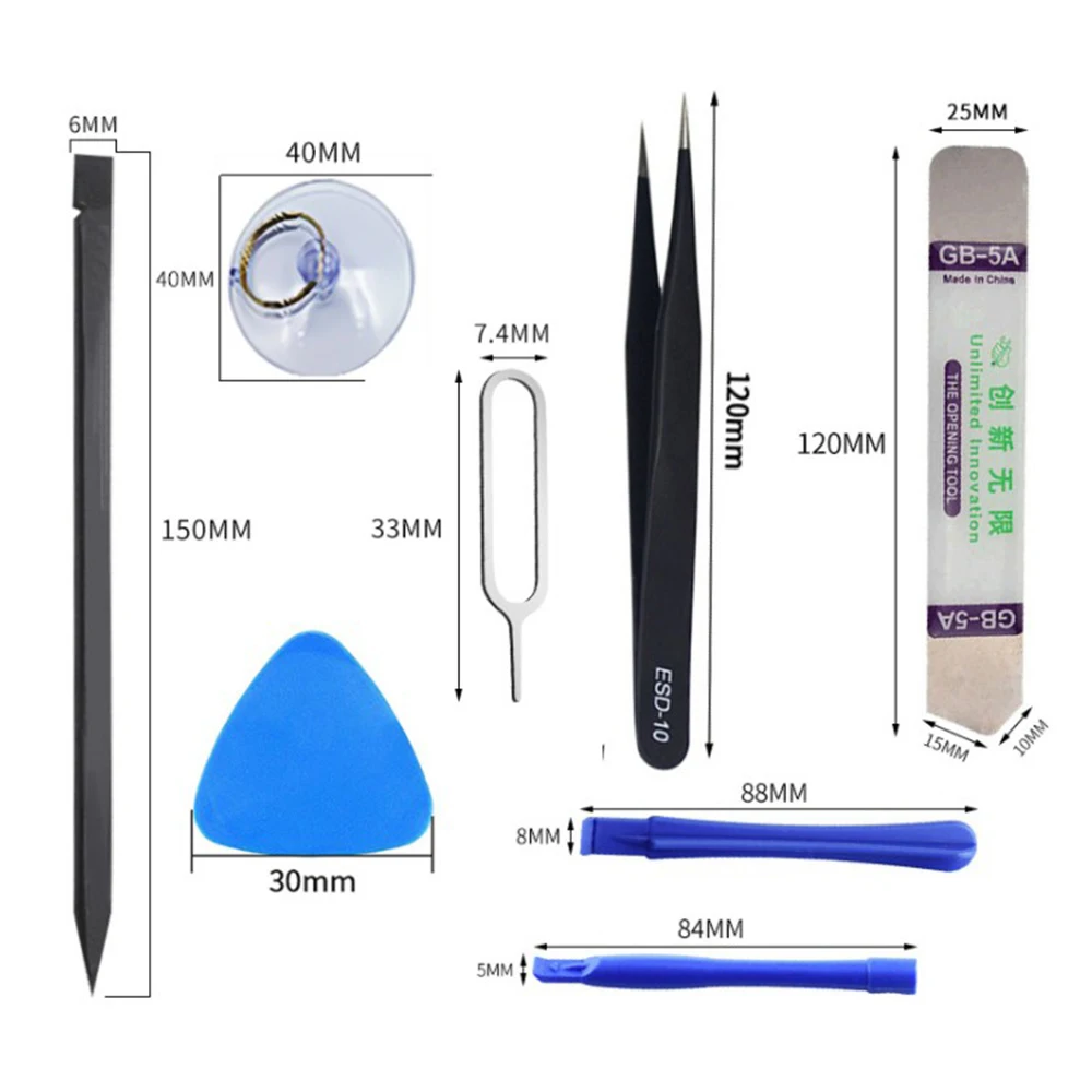 45 in 1 Kit di strumenti di riparazione del telefono cellulare con schermo LCD di apertura per il Kit di strumenti di riparazione degli occhiali da orologio per Laptop del telefono - Image 2