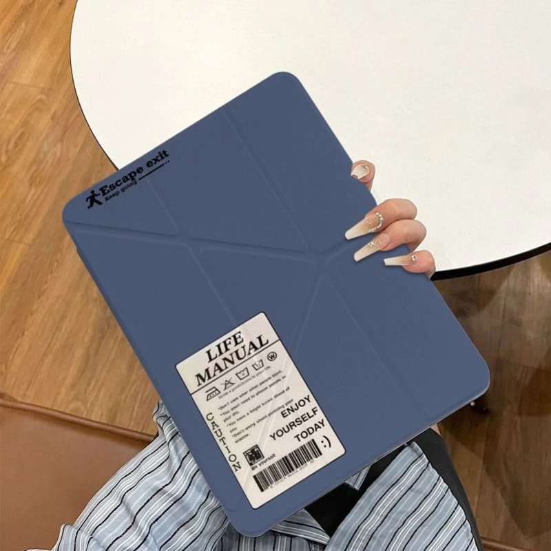 Sleek Y Folded Tablet Case with Multi-Angle Stand