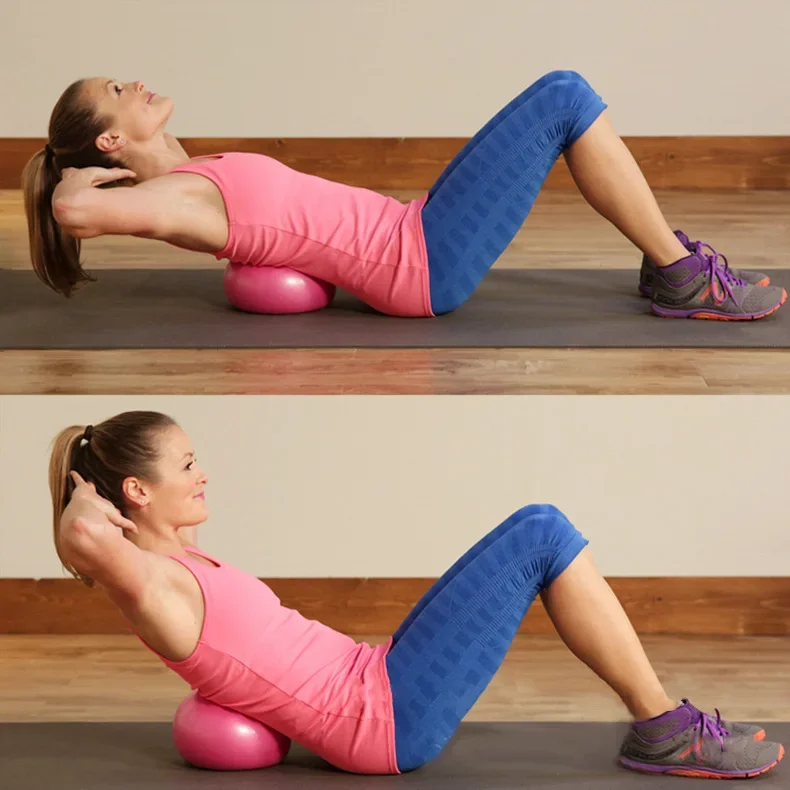 Yoga Ball 25cm Pilates Ball Explosion-proof Indoor Balance Exercise Gym for Fitness Pilates Equipment