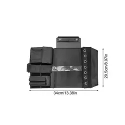 Pilot Kneeboard with Adjustable Leg Strap and Pen Holder - Oxford Cloth Flight Planning Clipboard for Aviation and Education Use (Black)