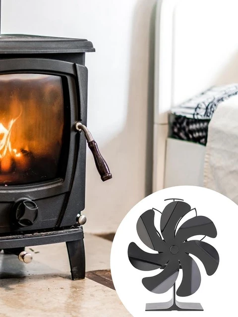 7 Blades 203CFM Fireplace Fan Heat Powered Fan Log Wood Burner Eco Fan  Quiet Home Stove Fan For Wood-fired Oven - AliExpress