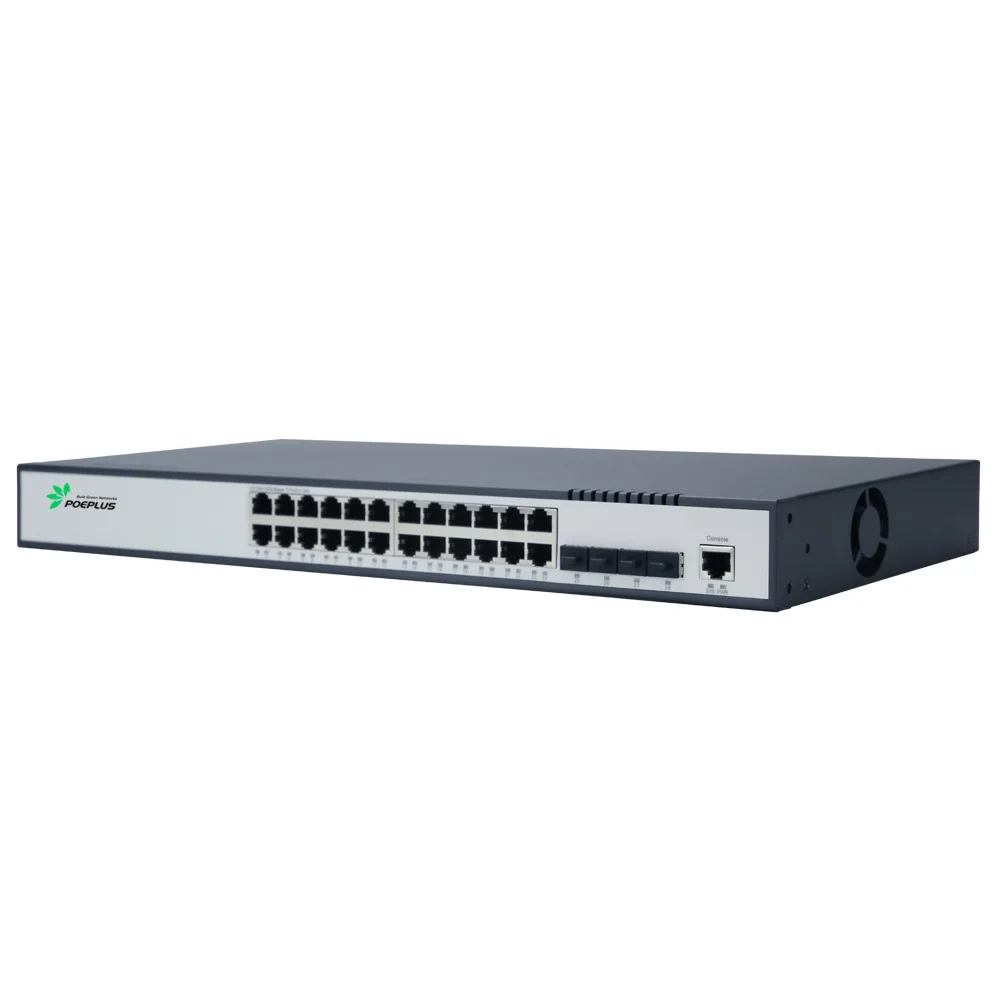 L3 관리 스위치, 24 기가비트 포트, 4 포트, 10G SFP + 업 링크