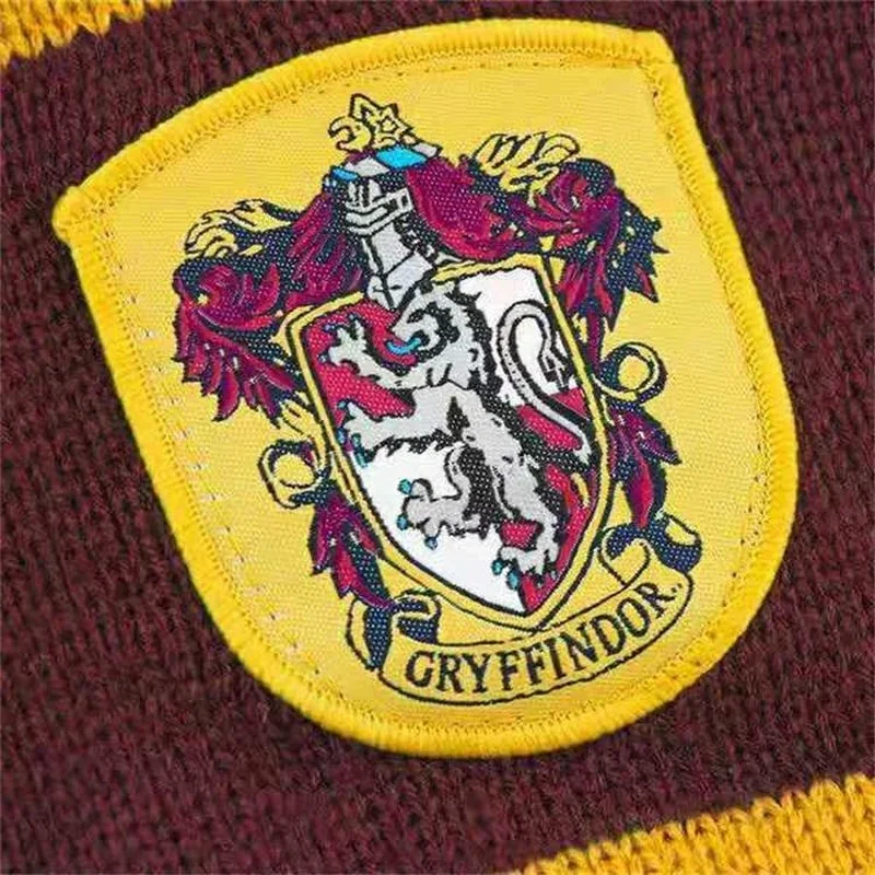 Harri Potter Series Gryffindor Children's Thick Scarf Magic School Shawl Warmth Winter Scarf Birthday and Christmas Couple Gift feather scarf scarf accessories knitting scarf