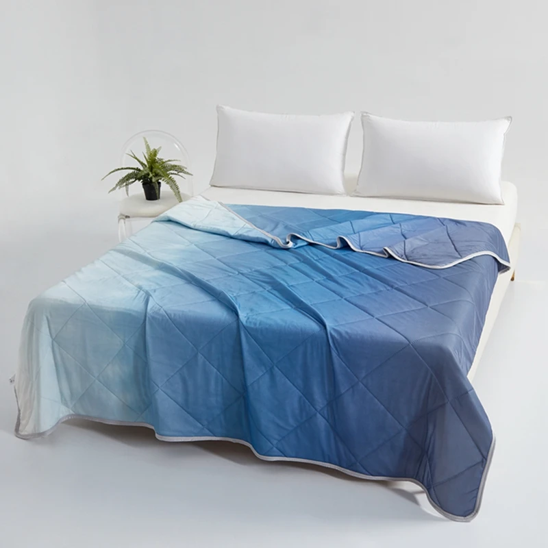 Sommer-Kühldecke, modische Farbverlauf-Decke, Klimaanlagen-Komfortdecke, leichte Decke, Bettüberwurf für Zuhause, Queen-Size, Dropshipping – Detail 2