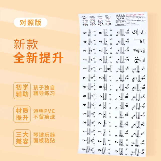 피아노 키보드 스티커를 만나보세요!