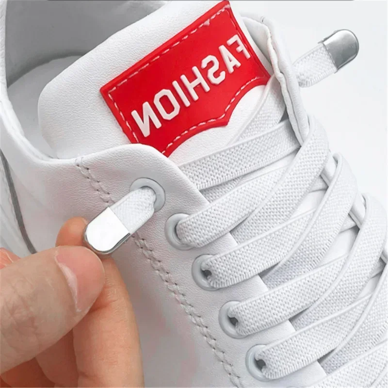 Flat Shoe Laces Kids Adults Sneaker Trainers Shoes Boots Elastic Shoelaces 100cm - Foto 10