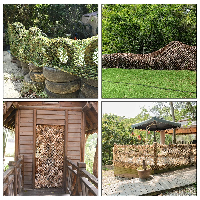 Camo Netting For Hunting See Through Sun Shade Camouflage Net Military Surplus Vehicles Bulk  Roll Duck Tree 2.0 Decoration Roll 4