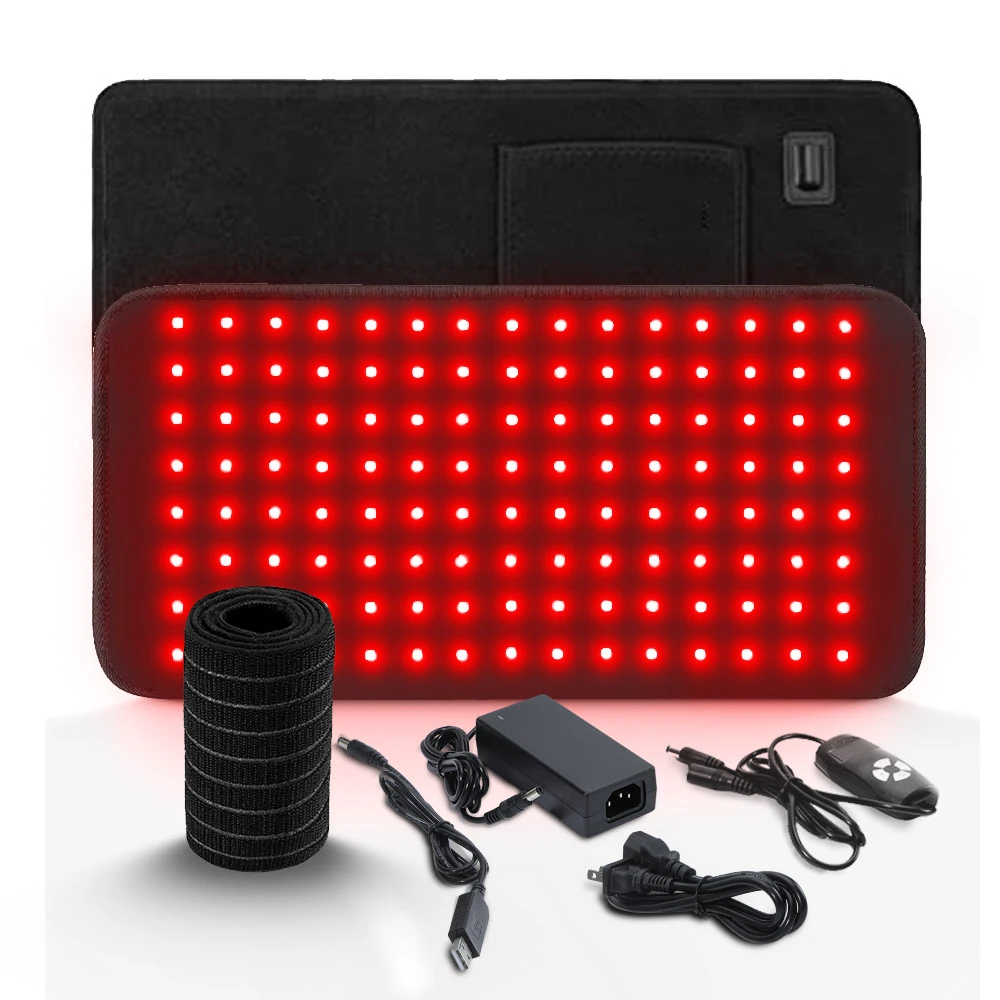 LED Near Infrared Red Light Therapy Belt Photon Therapy Pad 660nm