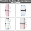 6/12Pcs Cup Holder Adjustable Stackable Coffee Mug Organizer Space Saver Kitchen Cupboard Drinkware Cup Storage Rack 6