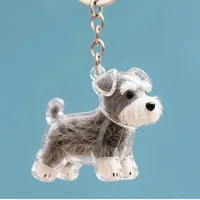 Dog Hair Storage Cute Pendant Keychain Bag Pendant Couple Car Key Chains Jewelry Souvenir Collection Gift Decoration Accessories 4