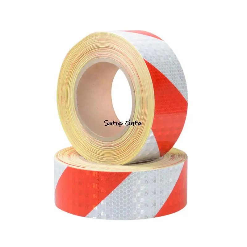 wholesale-high-quality-red-white-twil-engineering-grade-reflective-warning-tape-self-adhesive-5cm-wide-road-traffic-reflect-film