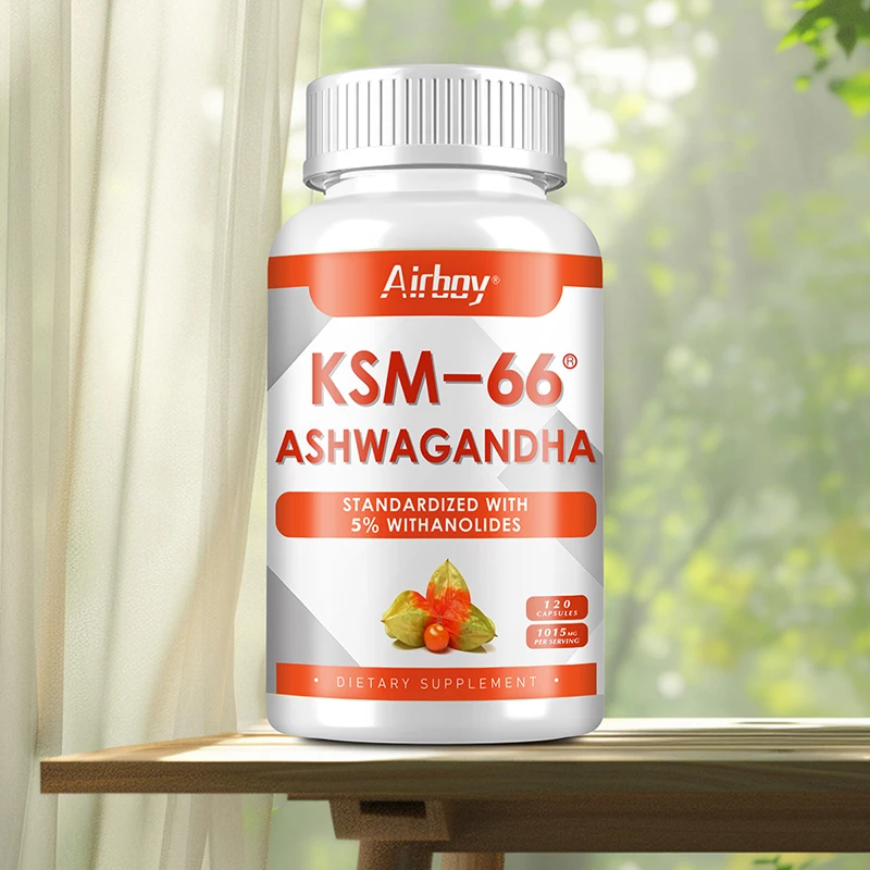 KSM-66 Ashwagandha Root Extract-Anti-oxidation Lipid-lowering Decompression Improving Sleep Enhancing Immunity